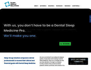 sleepgroupsolutions.com screenshot