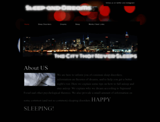 sleepinganddreams.weebly.com screenshot