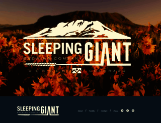sleepinggiantbrewing.com screenshot