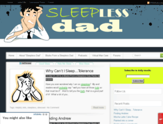 sleeplessdad.com screenshot