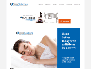 sleepsolutionsus.com screenshot