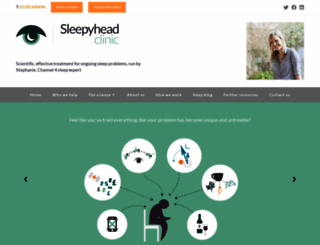 sleepyheadclinic.co.uk screenshot