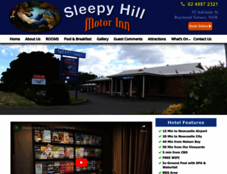 sleepyhill.com.au screenshot