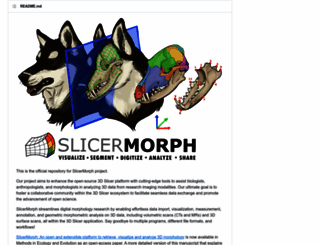 slicermorph.org screenshot