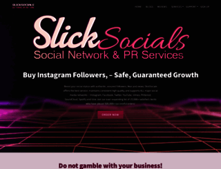 slicksocials.com screenshot