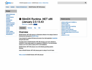 slimdx-runtime-net-x86-january.updatestar.com screenshot