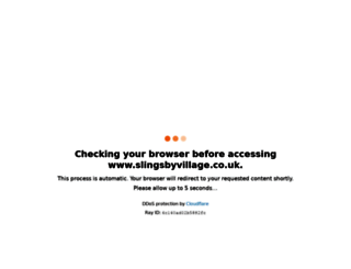 slingsbyvillage.co.uk screenshot