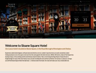 sloanesquarehotel.co.uk screenshot
