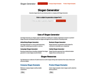 slogangenerator.org screenshot