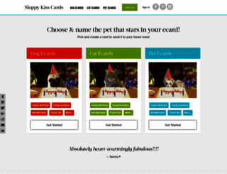 sloppykisscards.com screenshot