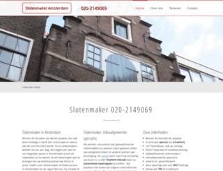 slotenmakerteamsterdam.nl screenshot