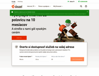 slovanet.sk screenshot