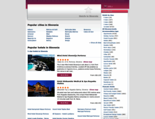 sloveniahotel.net screenshot