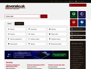slovensko.sk screenshot
