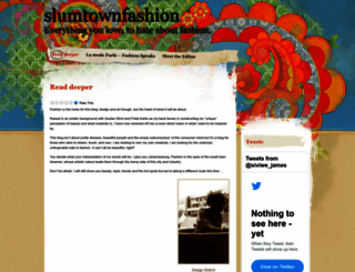 slumtownfashion.wordpress.com screenshot