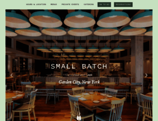 smallbatchrestaurant.com screenshot