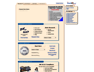 smallbizincorporator.com screenshot