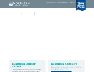 smallbusiness.northerncu.com screenshot