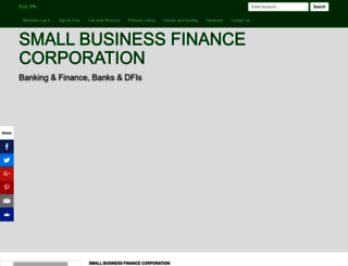 smallbusinessfinancecorporation.enic.pk screenshot