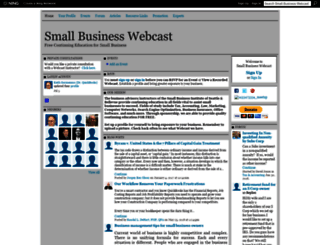 smallbusinesswebcast.com screenshot