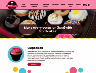 smallcakescupcakery.com screenshot