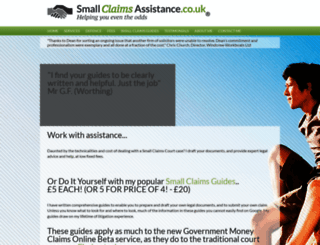 smallclaimsassistance.co.uk screenshot