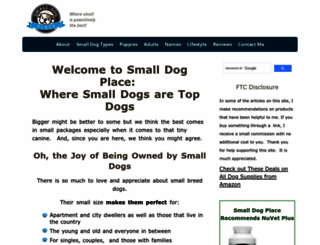 smalldogplace.com screenshot