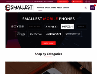 smallestmobilephones.co.uk screenshot