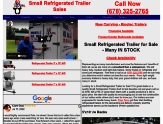 smallrefrigeratedtrailersales.com screenshot