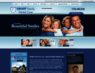 smartfamilydentalcare.com screenshot