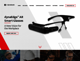 smartglasses.toshiba.com screenshot