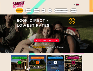 smarthostels.com screenshot