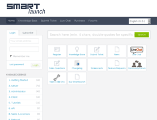 smartlaunch.helpserve.com screenshot