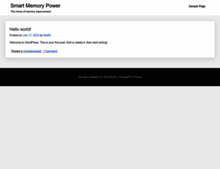 smartmemorypower.com screenshot
