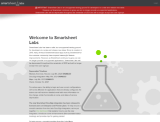 smartsheetlabs.com screenshot