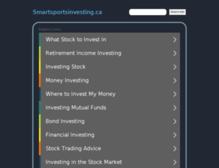 smartsportsinvesting.ca screenshot