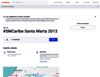 smcaribe.eventbrite.es screenshot