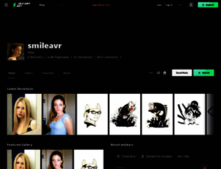 smileavr.deviantart.com screenshot