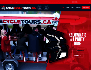 smilecycletours.ca screenshot