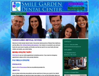 smilegardendentalcenter.com screenshot