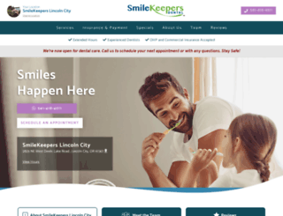 smilekeeperslincolncity.com screenshot