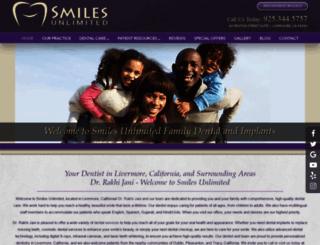 smilesunlimitedfamilydental.com screenshot