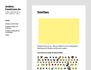 smilies-emoticons.de screenshot