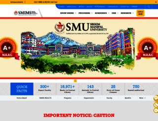smims.smu.edu.in screenshot