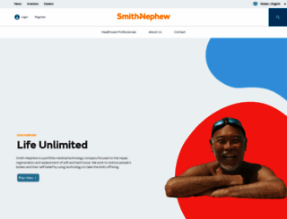 smith-nephew.com screenshot