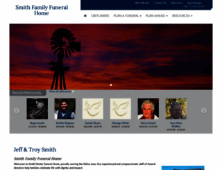 smithfamilyfuneralhomefallon.com screenshot