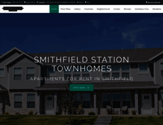 smithfieldstationtownhomes.com screenshot