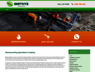 smithyswaterproofing.com.au screenshot