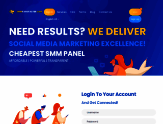 smmfansfaster.com screenshot