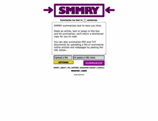 smmry.com screenshot